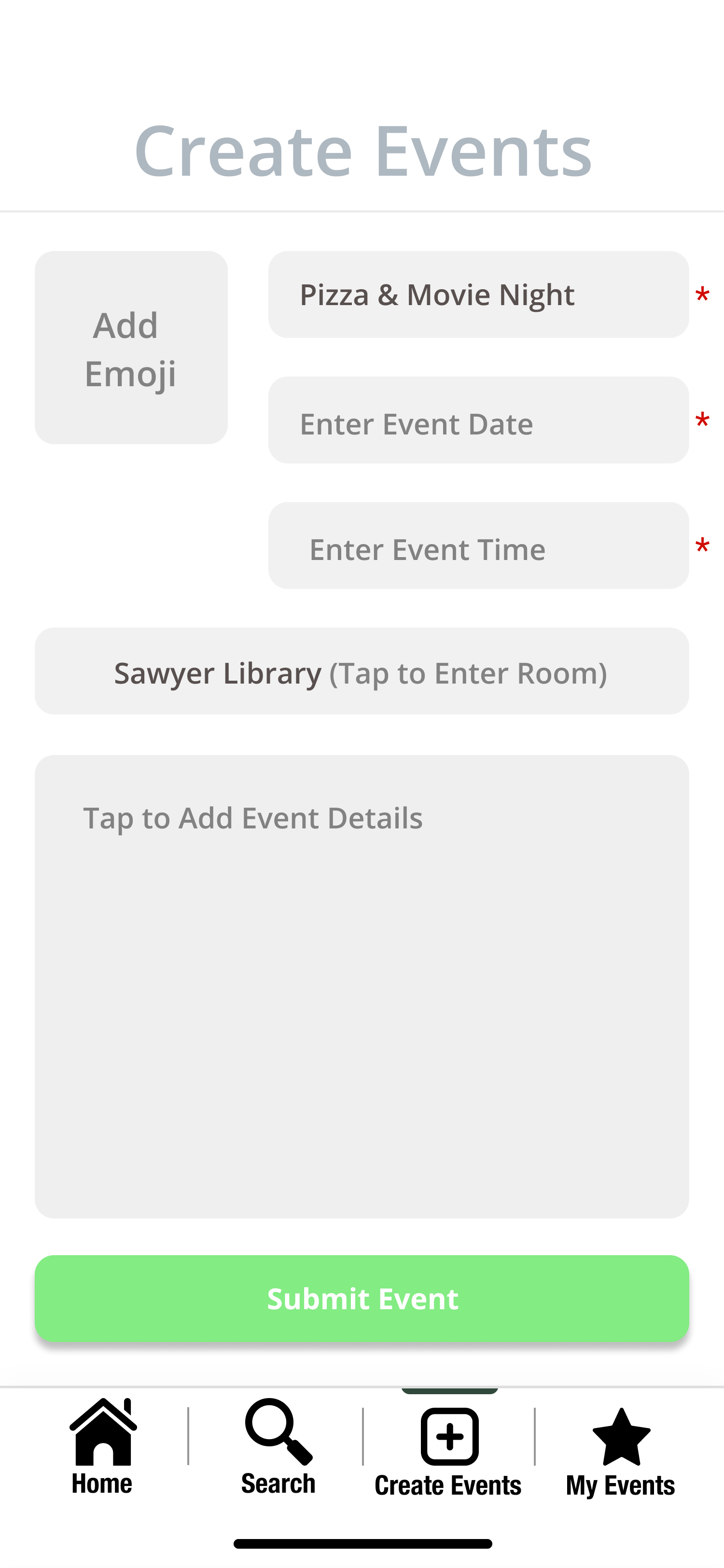 Create an Event